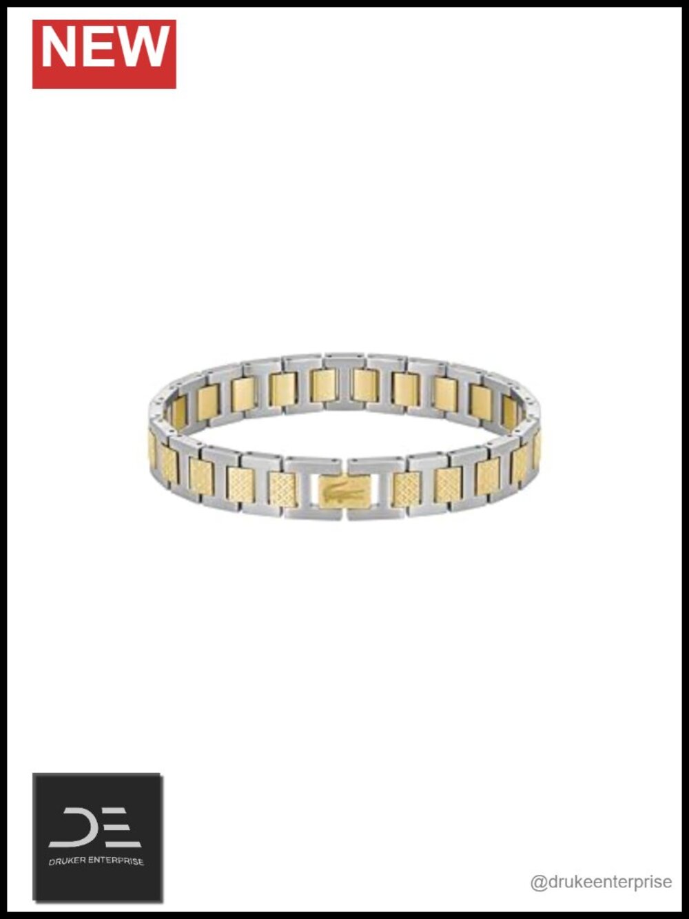 Lacoste Metropole Stainless Steel Link Bracelet Unisex